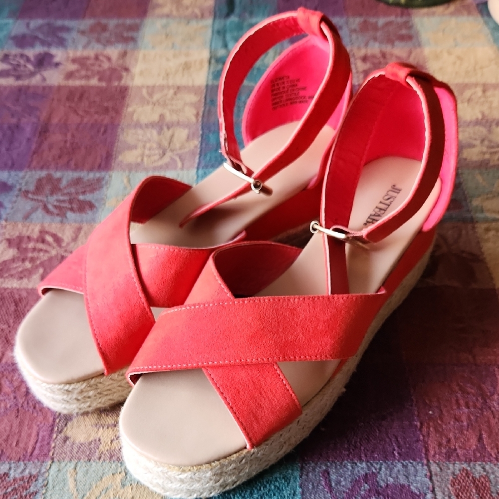 JustFab Coral Espadrille Sandals